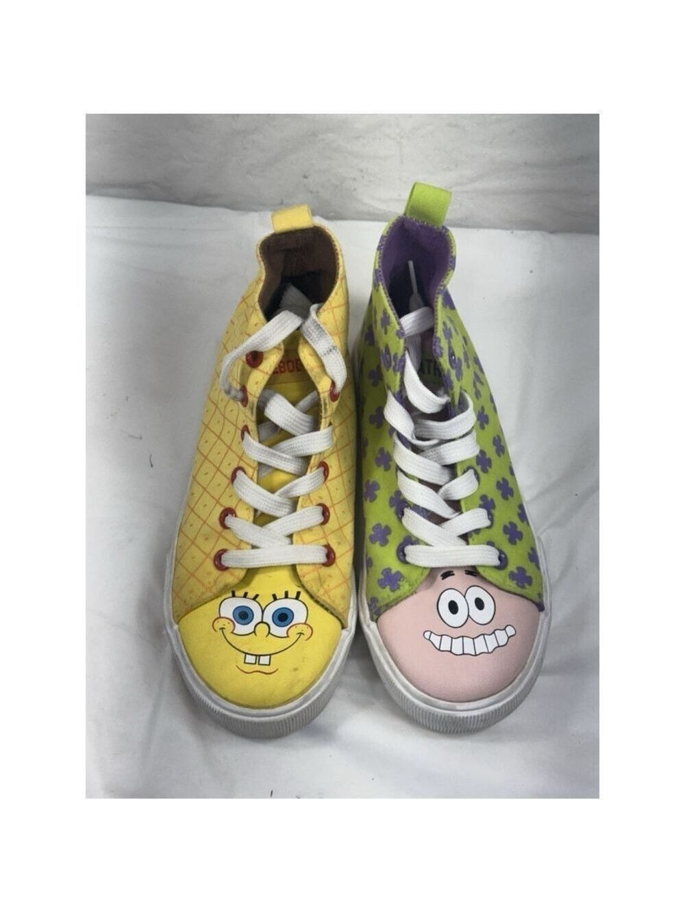 Spongebob and Patrick Ground Up Brand Shoes High Top Kids Size 3